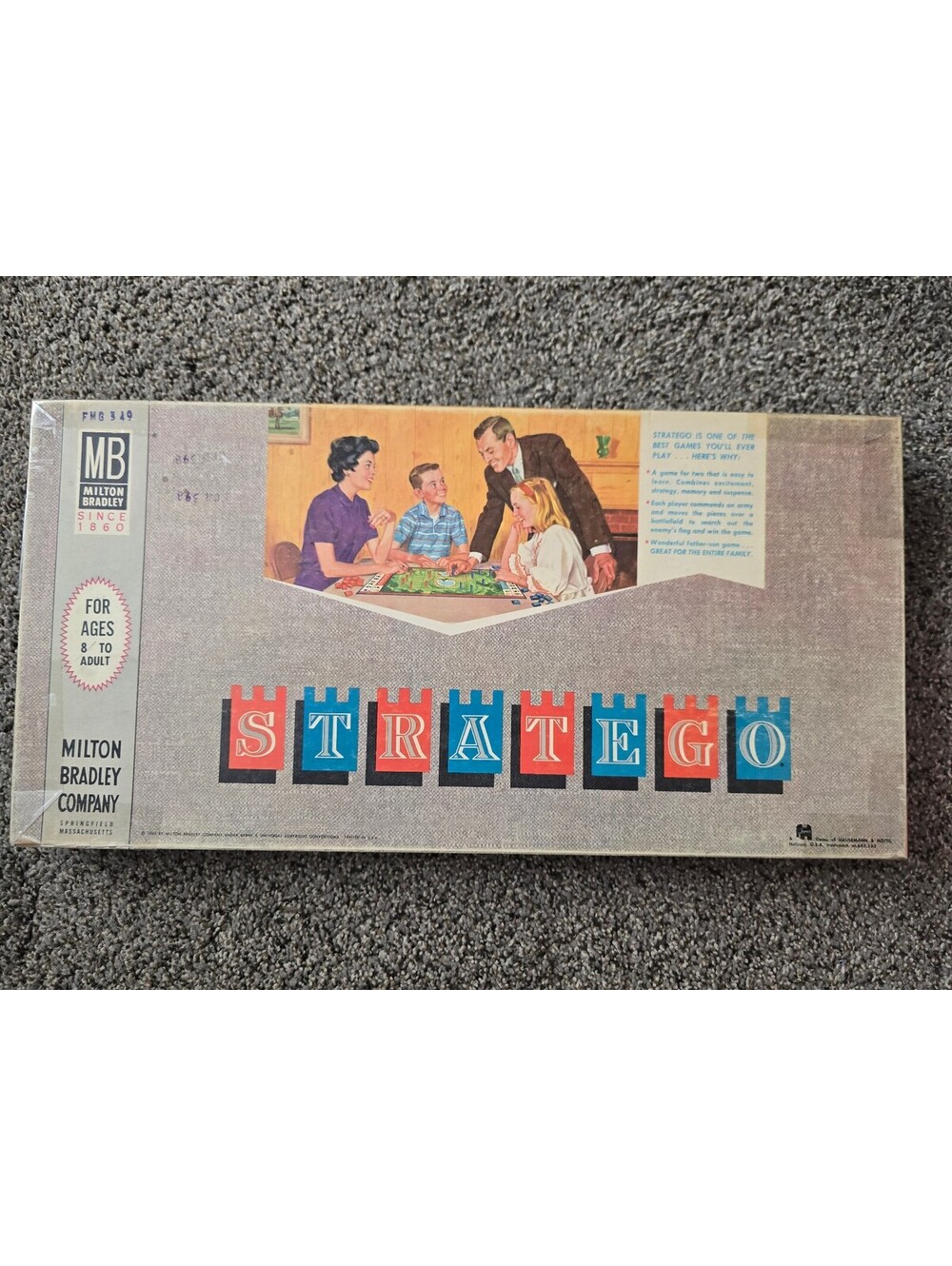 Vintage 1962 Milton Bradley Stratego Board Game Complete Great Condition